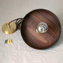 Kuksa wooden chiseled shade pendant Light