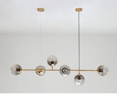 Olive Tree Branch Line Chandelier in studio