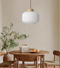 Lampions paper lantern glass shade Japandi style pendant light