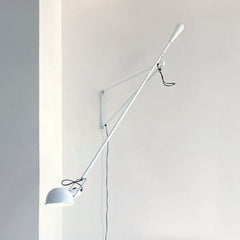 Crescendo Minimalist Line Long Arm Wall Light with wall plug