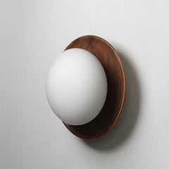 Kato Wooden Plate Minimalist Wall Light