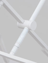 Faro minimalist all white pendant light chandelier