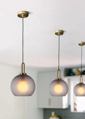 Yayoi Glass Globe Brass Fitting Pendant Light