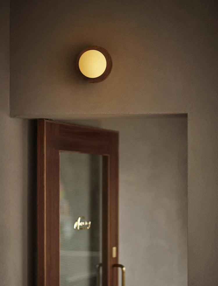 Kato Wooden Plate Japandi Wall Light
