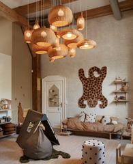 Finns Rattan bamboo weave pendant light