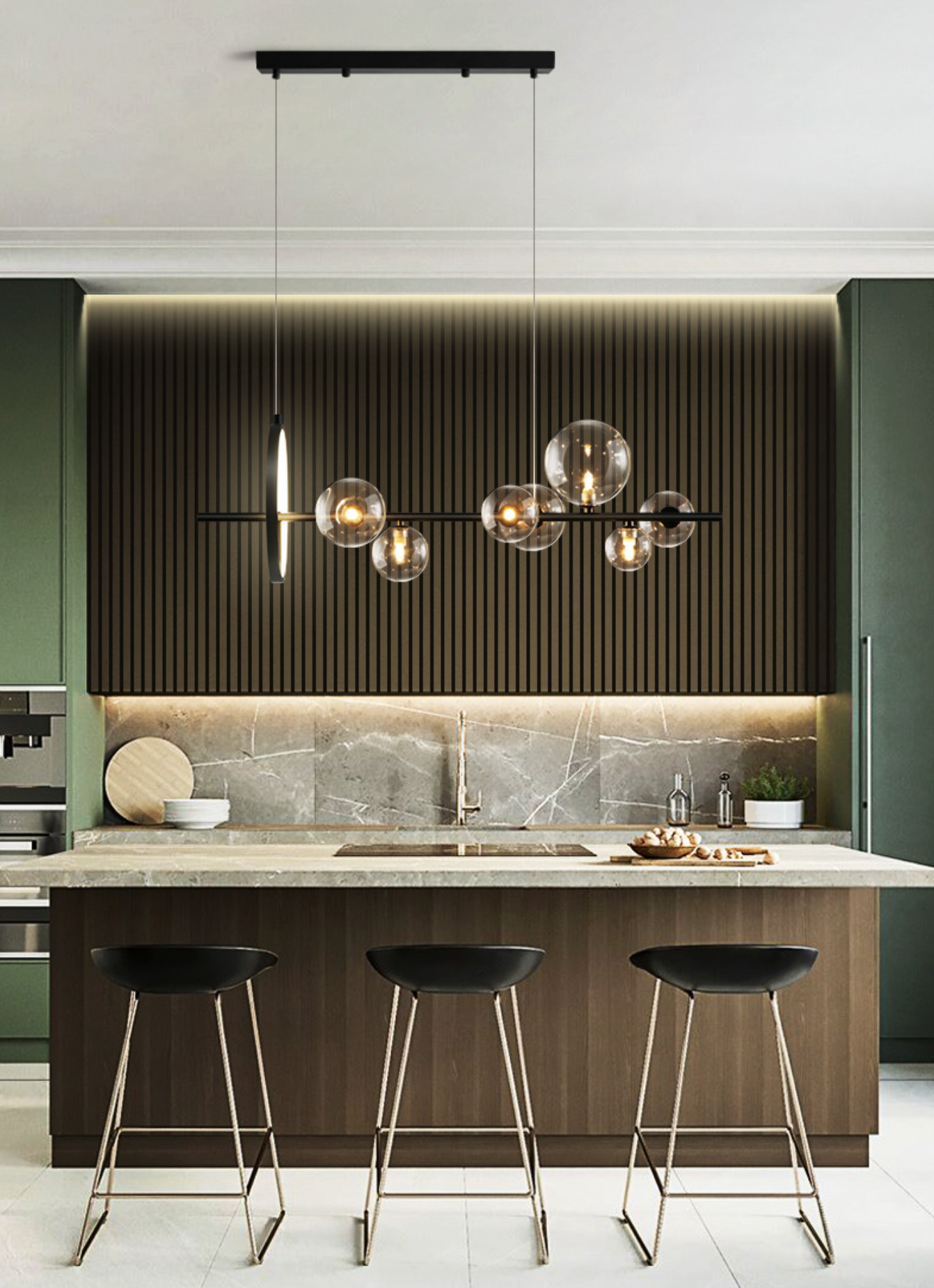 Soho modern luxury kitchen island pendant Light luxury kitchen island setting