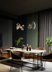Soho modern luxury kitchen island pendant Light moody interior setting
