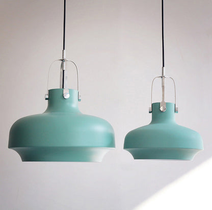 Rainier Contemporary Pendant Light large and regular size in green