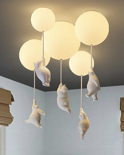 The Flying Bears Children Nursery Ceiling Light