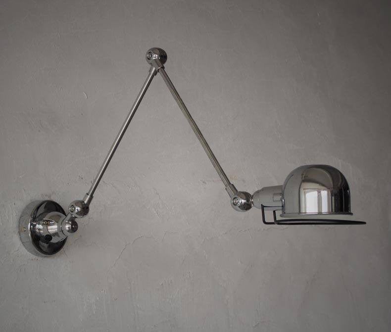 Fotis Long Arm Industrial Rustic Wall Light with articulated arm
