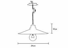 Latte Colourful Loft Industrial Pendant Light