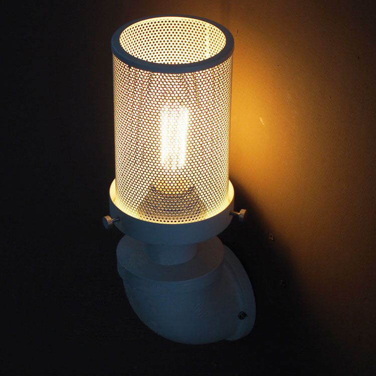 Mesh Iron Pipe Industrial Retro Wall Light Sconce