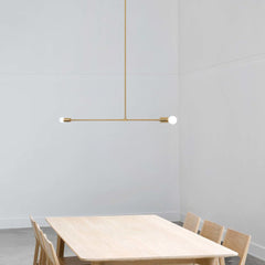 Surry Hills 2 Bulbs Modern Minimalist Line Pendant Light
