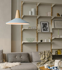 Minimalist Scandinavian Wooden Pendant Light. Modern Ceiling Light