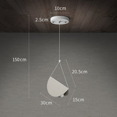 White glider pendant light chandelier measurements single head
