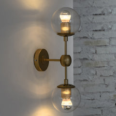 Ritz art deco duo wall light sconce