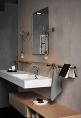 Circus Loop Brass Wall Light With Wall Plug