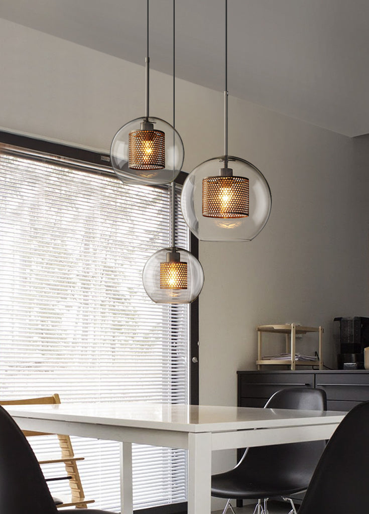 Chiswick Glass Shade Brass Fitting Pendant Light – Tudo And Co