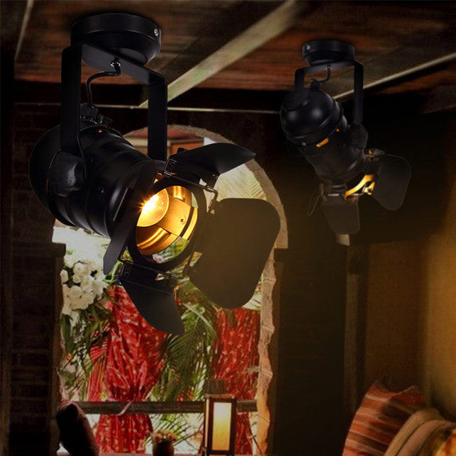 Classic Hollywood spotlight ceiling light