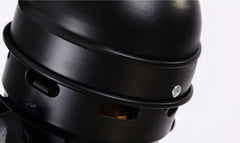 Classic Hollywood spotlight ceiling light retractable arms details