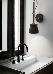 Black Hudson Wall Light