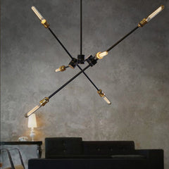 Circa Black Industrial Pendant Light With Brass Fitting