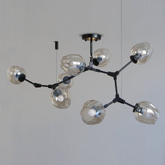 Carmen 8 head multi lamp pendant light branch chandelier