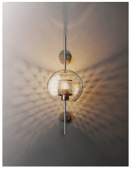Chiswick Glass Shade Brass Fitting Wall Light