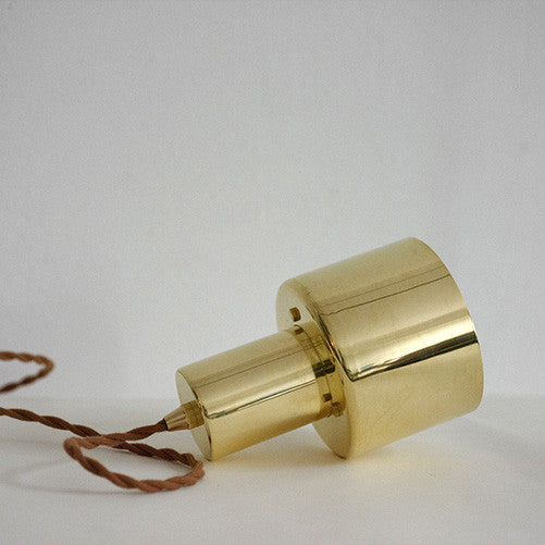 brushed brass pendant Light