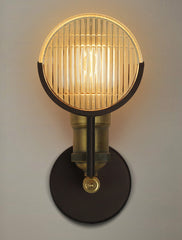 Huberman Fresnel Lens Brass Fitting Wall Light