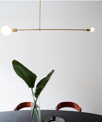 Surry Hills 2 Bulbs Modern Minimalist Line Pendant Light