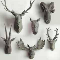 Animal Bust Deer Rhino Bust Buck Antelope