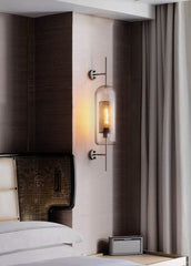 Chiswick Glass Shade Brass Fitting Wall Light