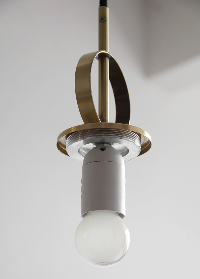 Cradle Brass mid century pulley pendant light