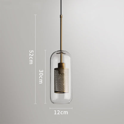 Chiswick Glass Shade Brass Fitting Pendant Light