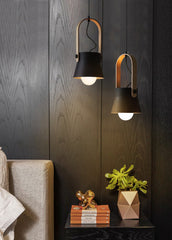 Skandi Minimalist Line Wooden Pendant Light