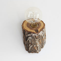 Woodpecker timber stump wall llght