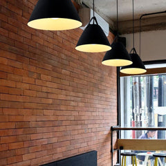 Leather Strap Suspension Minimalist Pendant  Light