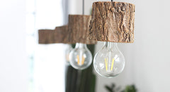 Woodpecker timber stump pendant llght