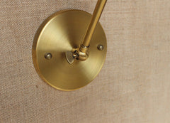 Brass Single Head Shade Industrial Wall Light