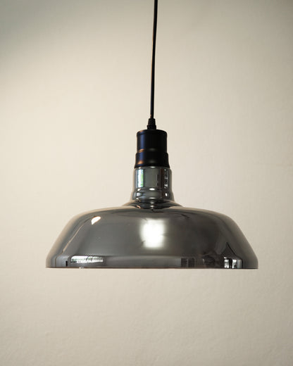 Tinted Glass Shade Industrial Pendant Light