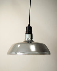 Tinted Glass Shade Industrial Pendant Light