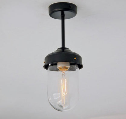 Glass Dome Retro Vintage Style Ceiling Light.