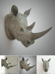 Animal Bust Deer Rhino Bust Buck Antelope