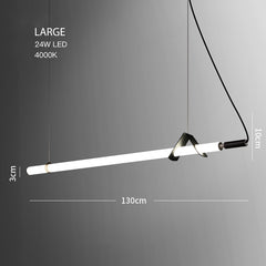 Sasaki Minimalist Linear suspension pendant light