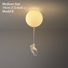The Flying Bears Children Nursery Ceiling Light