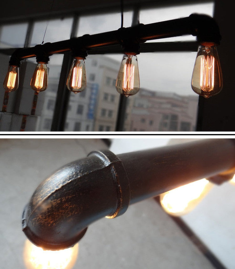 5 Head Water Pipe Industrial Pendant Light - Tudo&Co – Tudo And Co