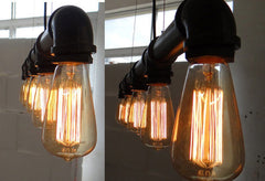 Industrial metal pipe light