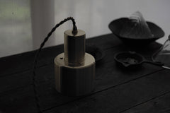 brushed brass pendant Light product shot table