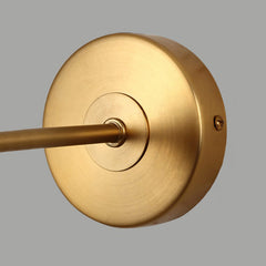 Brushed brass frost bulb wall light sconce - details